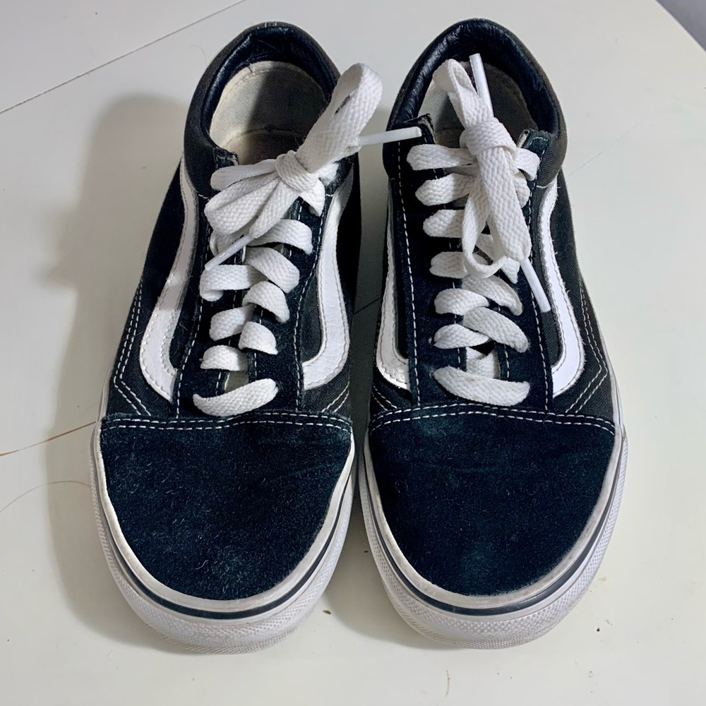 VANS Old Skool Black & White womens size  6.5